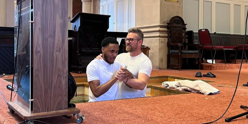 Baptism*
As Baptists, we believe in believer’s baptism — a personal step of obedience and faith. Learn more about baptismal classes.